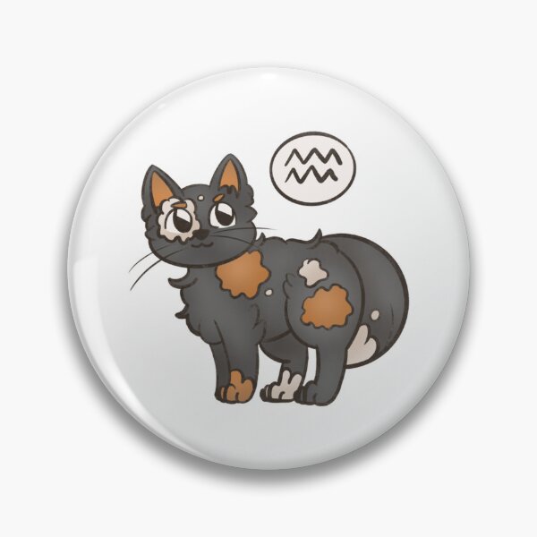 Item preview, Aquarius Zodiac Cat Cute Horoscope Art designed and sold by syariesincart.