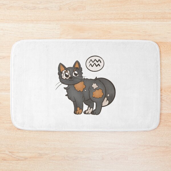 Item preview, Aquarius Zodiac Cat Cute Horoscope Art designed and sold by syariesincart.