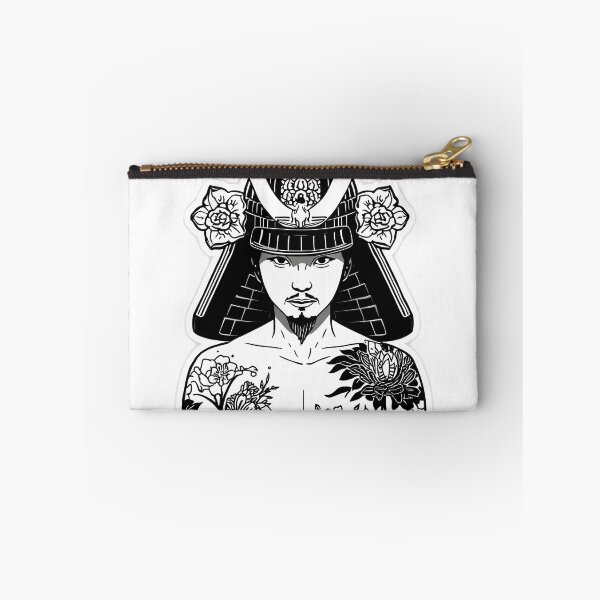 Item preview, Floral Samurai Warrior | Traditional Japanese Tattoo Line Art designed and sold by ArtnarongDesign.
