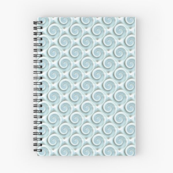 Item preview, Pastel Retro Spiral Swirl Pattern in Blue designed and sold by Artistestella.