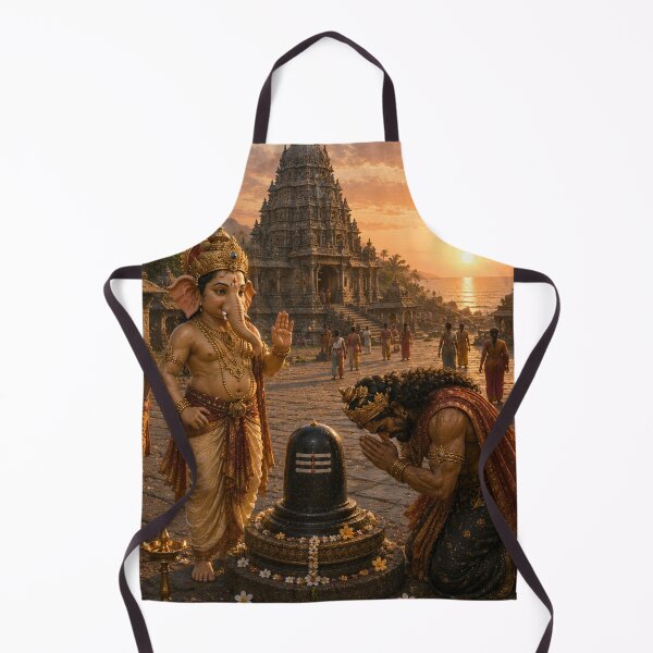 Item preview, Lord Ganesha and Ravana – The Sacred Atma Linga Series. The Birth of Gokarna Mahabaleshwar – Lord Ganesha's Divine Victory designed and sold by Homyar.