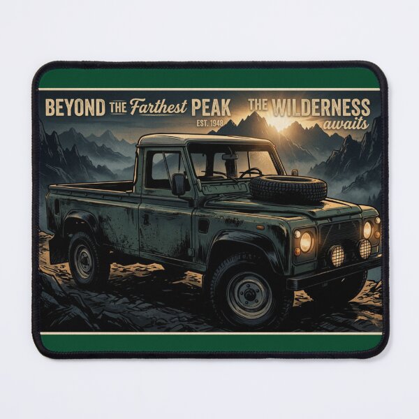 Item preview, Land Rover Defender Pickup Truck Vintage Style designed and sold by Dimensionality.