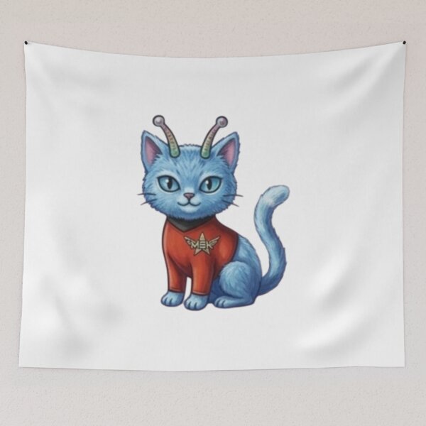 Item preview, Galactic Radio Cat Cute Alien Astronaut Kitty designed and sold by Lizxermina.