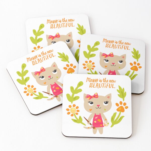 Item preview, Messy Is the New Beautiful - Cat Artist Painter designed and sold by Mandy Porta LLC.