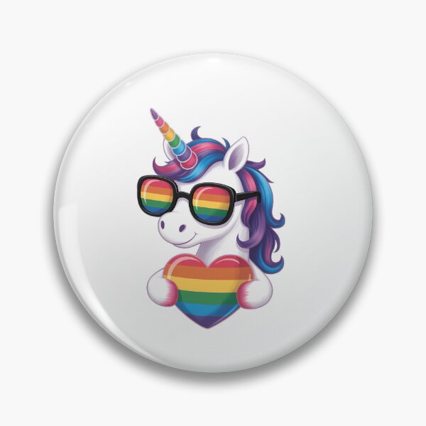 Item preview, Gay Pride Unicorn Heart Rainbow Flag LGBT designed and sold by SapfireStuArt.