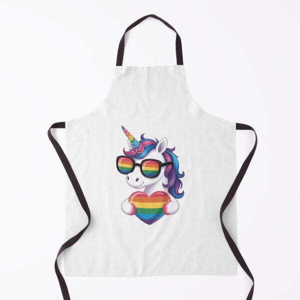 Item preview, Gay Pride Unicorn Heart Rainbow Flag LGBT designed and sold by SapfireStuArt.