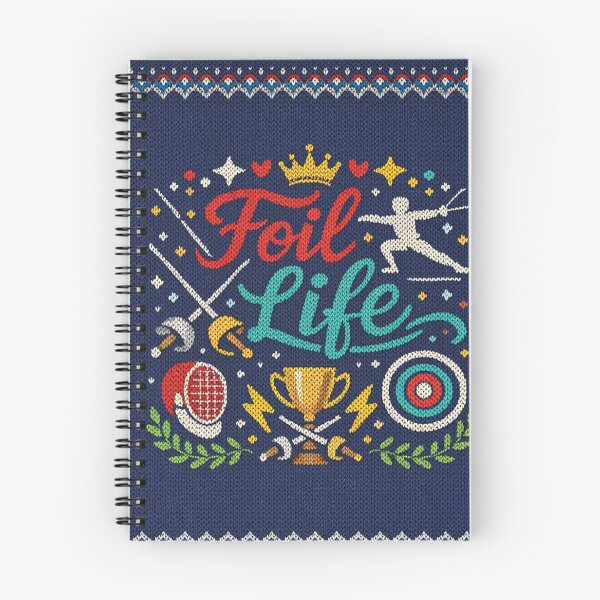 Item preview, Foil Life fencing saying in a knitted look designed and sold by Mauswohn.