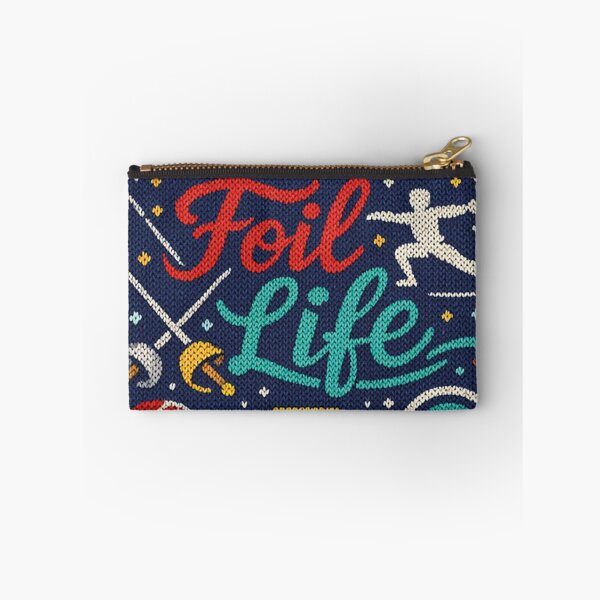 Item preview, Foil Life fencing saying in a knitted look designed and sold by Mauswohn.