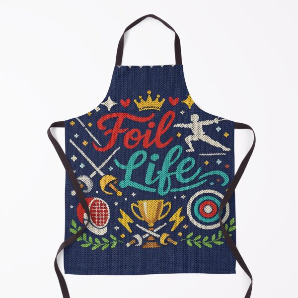Item preview, Foil Life fencing saying in a knitted look designed and sold by Mauswohn.