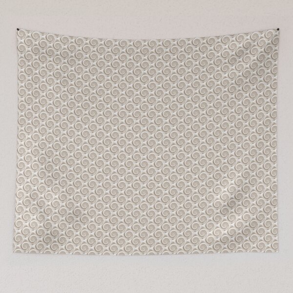 Item preview, Pastel Retro Spiral Swirl Pattern in Beige designed and sold by Artistestella.