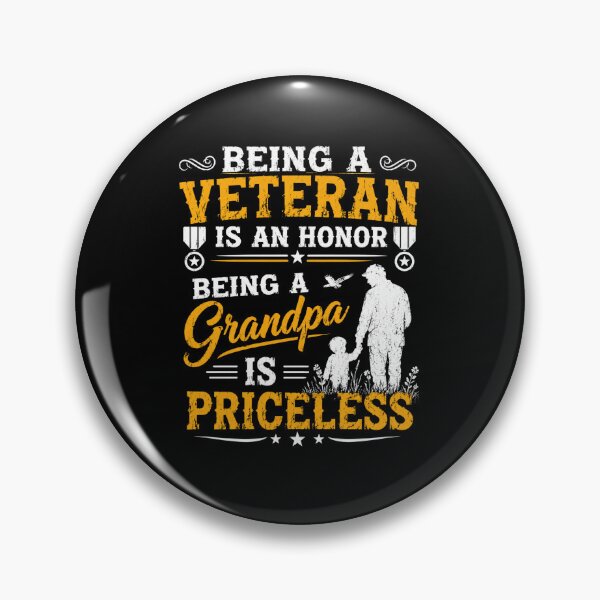Item preview, Being a Veteran Is an Honor Being a Grandpa Is Priceless Family Tribute designed and sold by Osstaramilua.