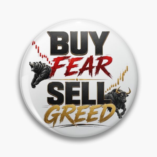 Item preview, Buy Fear Sell Greed Trading Investor Typography Shirt designed and sold by PipForgeStudio .
