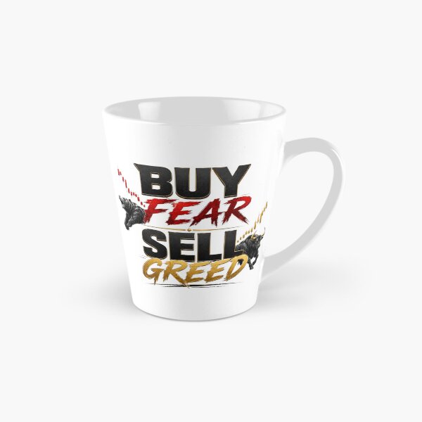 Item preview, Buy Fear Sell Greed Trading Investor Typography Shirt designed and sold by PipForgeStudio .