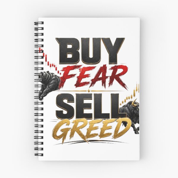 Item preview, Buy Fear Sell Greed Trading Investor Typography Shirt designed and sold by PipForgeStudio .