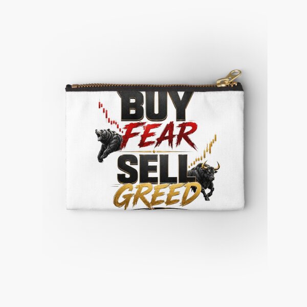 Item preview, Buy Fear Sell Greed Trading Investor Typography Shirt designed and sold by PipForgeStudio .
