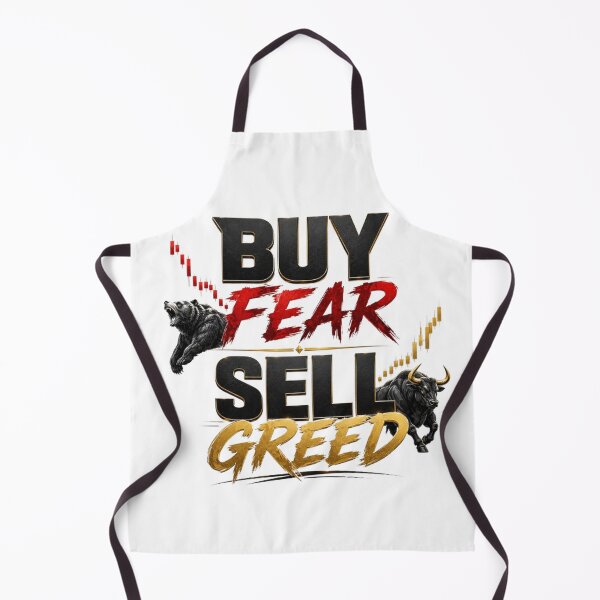 Item preview, Buy Fear Sell Greed Trading Investor Typography Shirt designed and sold by PipForgeStudio .