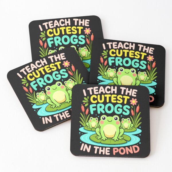 Item preview, I Teach The Cutest Frogs In The Pond Funny Teacher Design designed and sold by MiALopezArt.