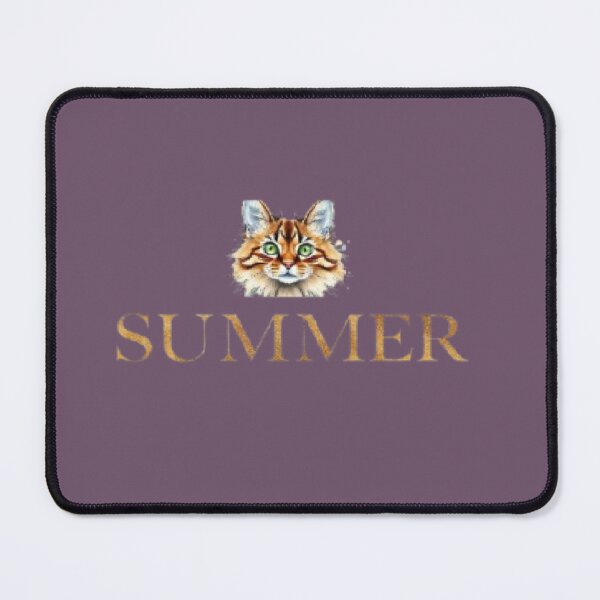 Item preview, Golden Summer Cat Norwegian Forest Fluffy Kitten Art designed and sold by hoodiehood.