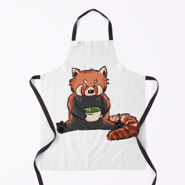 Item preview, Cozy Red Panda Holding Matcha designed and sold by Savvique.