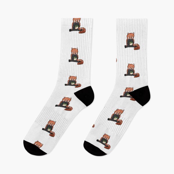 Item preview, Cozy Red Panda Holding Matcha designed and sold by Savvique.