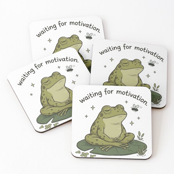 Item preview, Funny Frog | Waiting For Motivation designed and sold by KJ Juliet.