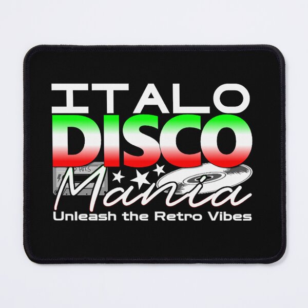 Item preview, Retro Resonance-ITALO DISCO MANIA black designed and sold by Graphroad.