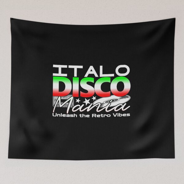 Item preview, Retro Resonance-ITALO DISCO MANIA black designed and sold by Graphroad.