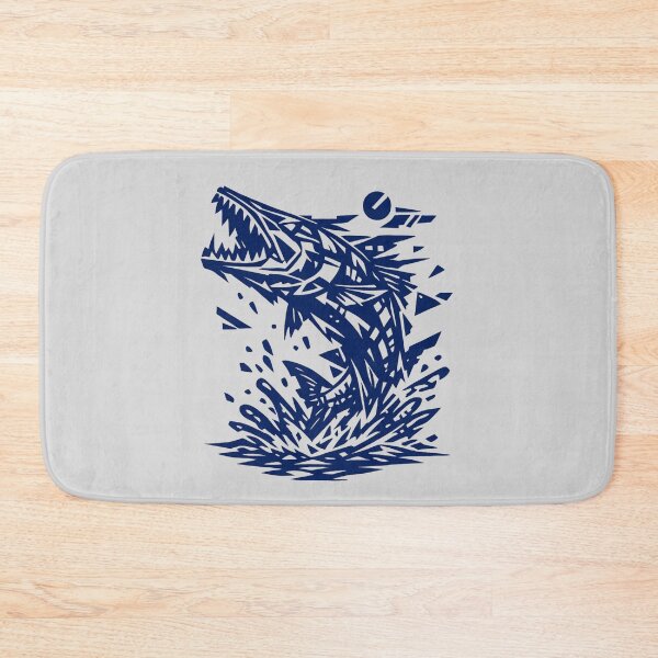 Item preview, Geometric Barracuda Tribal Ocean Predator - Streetwear Fish Art designed and sold by JonelCrafts.