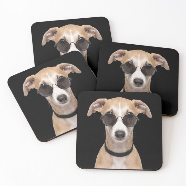 Artikelvorschau, Niedlicher Greyhound-Welpe mit Sonnenbrille (lustig) entworfen und verkauft von RareLavender.