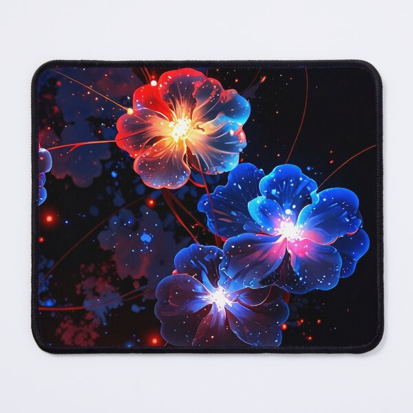 Item preview, Neon Bloom Dreams – Glowing Floral Fantasy Art designed and sold by IMuDesigner.