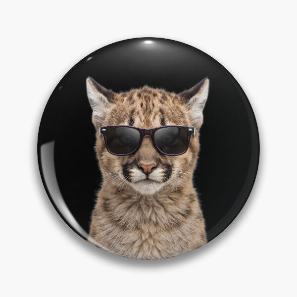 Item preview, Cute Baby Cougar Wearing Sunglasses Funny designed and sold by RareLavender.