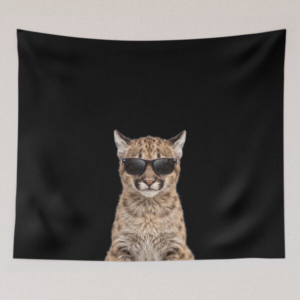 Item preview, Cute Baby Cougar Wearing Sunglasses Funny designed and sold by RareLavender.