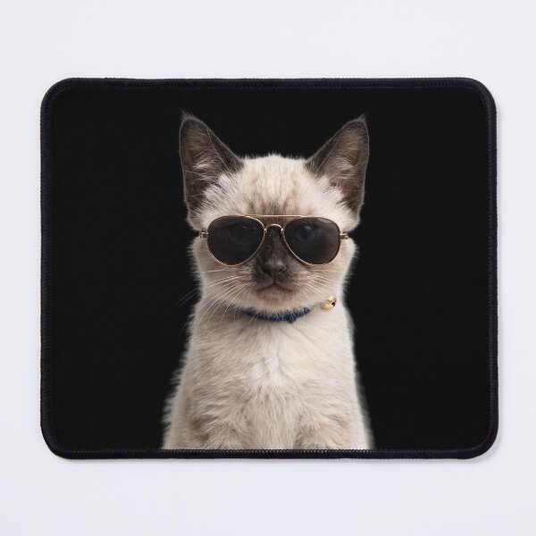 Item preview, Cute Baby Siamese cat Wearing Sunglasses Funny designed and sold by RareLavender.
