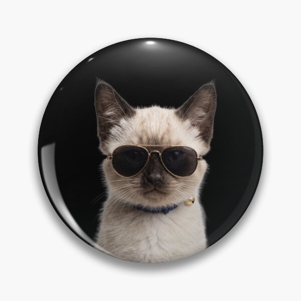 Item preview, Cute Baby Siamese cat Wearing Sunglasses Funny designed and sold by RareLavender.
