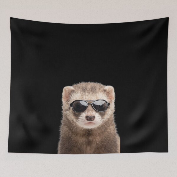 Item preview, Cute Baby Ferret Wearing Sunglasses Funny designed and sold by RareLavender.