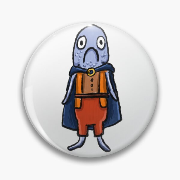 Item preview, Fishfolk Adventurer in Travelers Cloak designed and sold by Savvique.