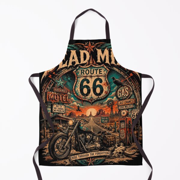 Item preview, DEAD MILE 66 | Vintage Biker T-Shirt | Highway Of The Lost | RetroCrypt Studio designed and sold by RetroCrypt Studio.