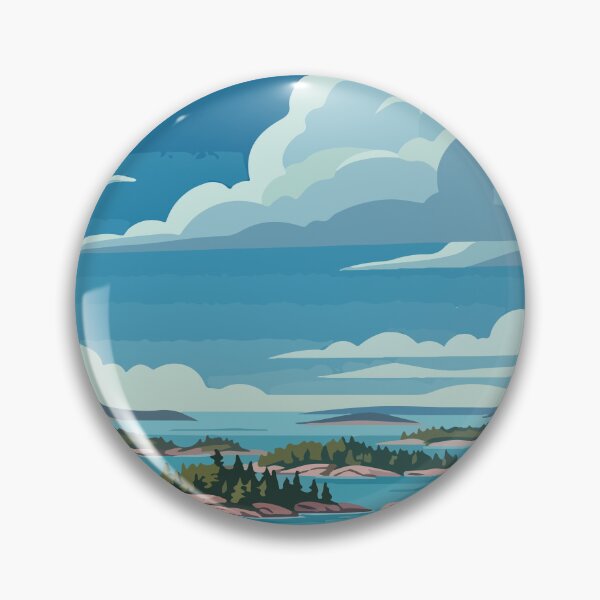 Item preview, Georgian Bay Islands National Park Canada Travel Vintage designed and sold by RareDeerArt.
