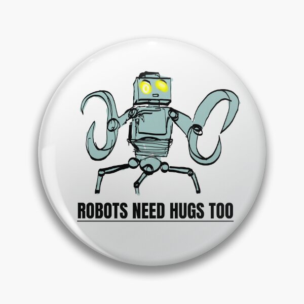 Item preview, Robots Need Hugs Too (Grey robot) designed and sold by doomsack.