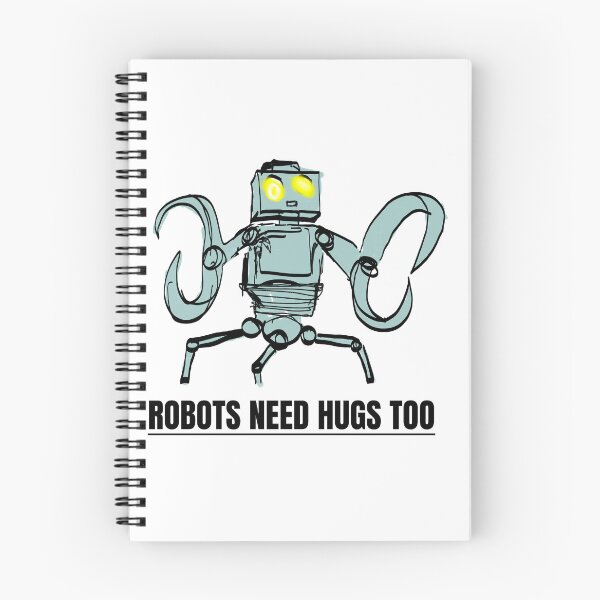 Item preview, Robots Need Hugs Too (Grey robot) designed and sold by doomsack.