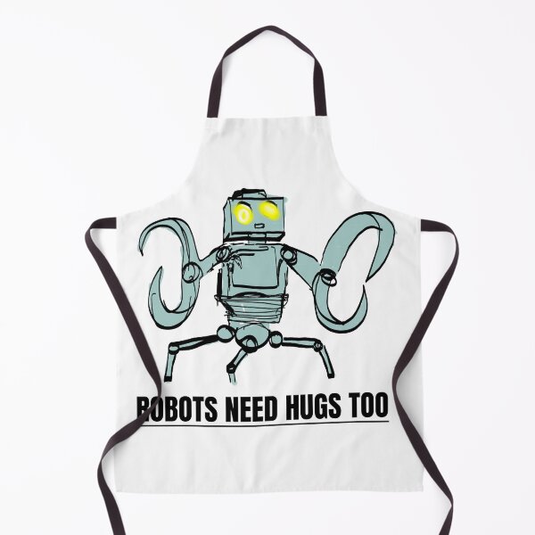 Item preview, Robots Need Hugs Too (Grey robot) designed and sold by doomsack.