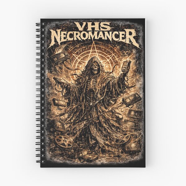 Item preview, VHS NECROMANCER | Vintage Metal T-Shirt | Analog Horror | RetroCrypt Studio designed and sold by RetroCrypt Studio.