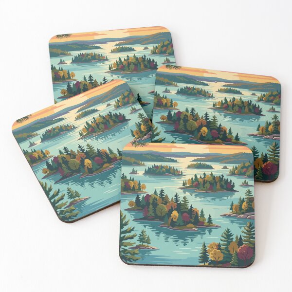 Item preview, Thousand Islands National Park Canada Travel Vintage designed and sold by RareDeerArt.