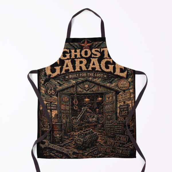 Item preview, GHOST GARAGE | Vintage Garage T-Shirt | Highway Of The Lost | RetroCrypt Studio designed and sold by RetroCrypt Studio.