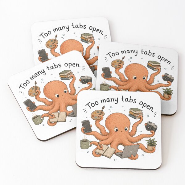 Item preview, Funny Octopus | too many tabs open designed and sold by KJ Juliet.
