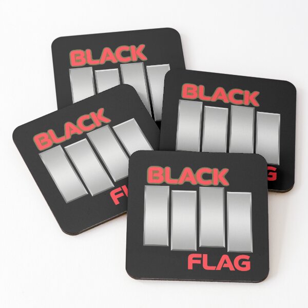Item preview, Black Flags Four Bars Punk Band  designed and sold by NewtonCraig.