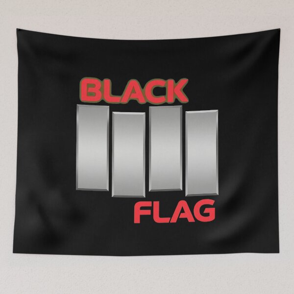 Item preview, Black Flags Four Bars Punk Band  designed and sold by NewtonCraig.