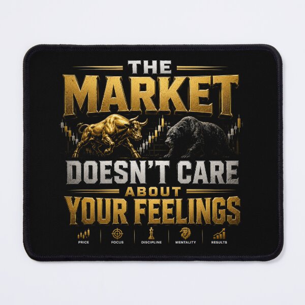 Item preview, The Market Doesn't Care About Your Feelings Trading Shirt designed and sold by PipForgeStudio .