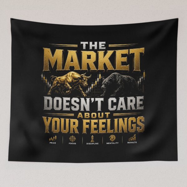 Item preview, The Market Doesn't Care About Your Feelings Trading Shirt designed and sold by PipForgeStudio .
