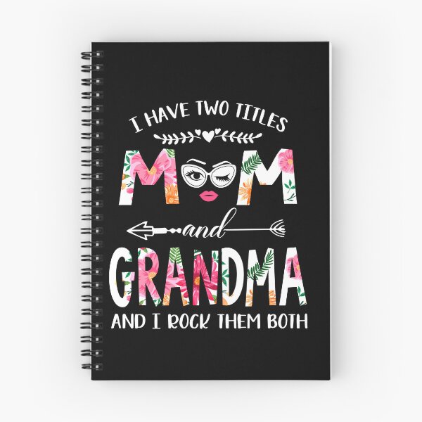 Item preview, I Have Two Titles Mom and Grandma Floral designed and sold by teeperfect.
